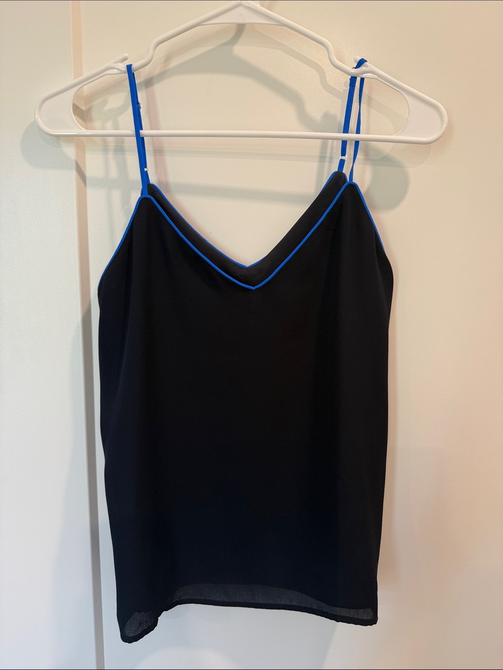 Banana Republic Black Cami with Blue Trim